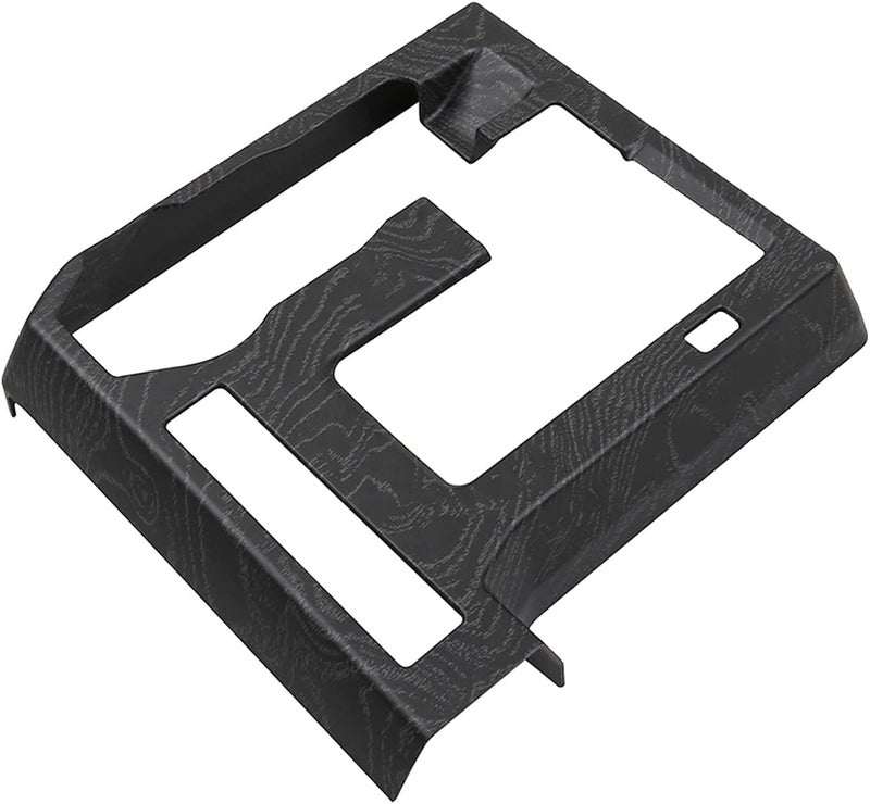 BORUIEN for Toyota Tacoma 2024 2025 and 4Runner 2025 Interior Accessories Center Console ABS Shift Panel Cover Decor Dashboard Trim (Black Wood Grain, Shift Panel Cover) - Image 3